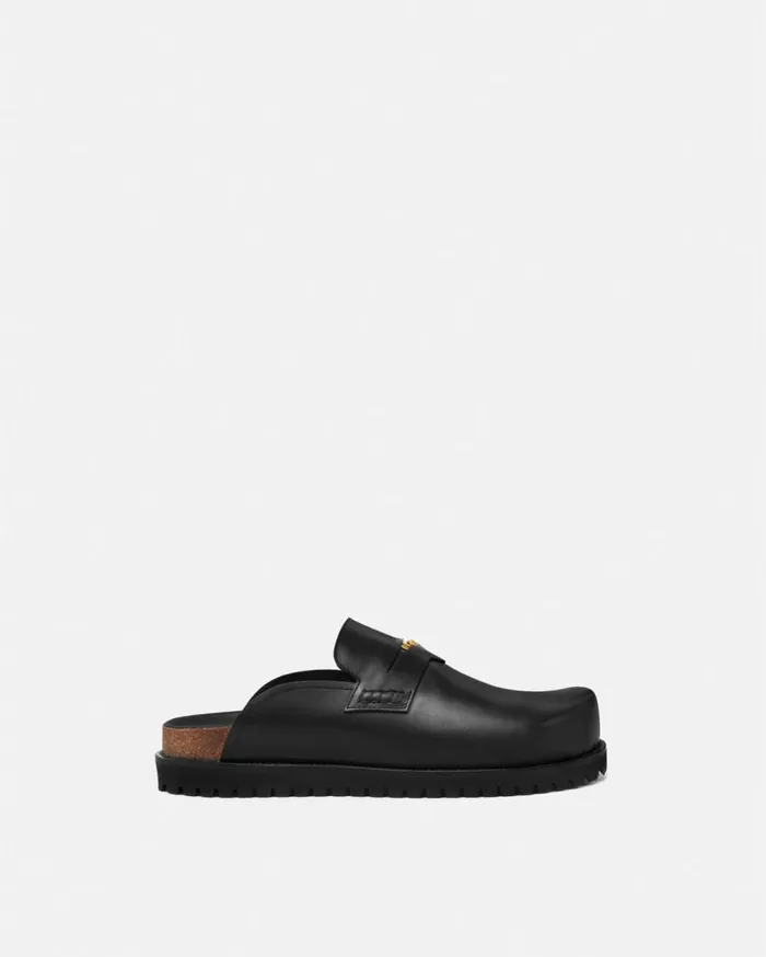 Versace Loafers and Slippers Medusa Mules Blackgold 8211 Men
