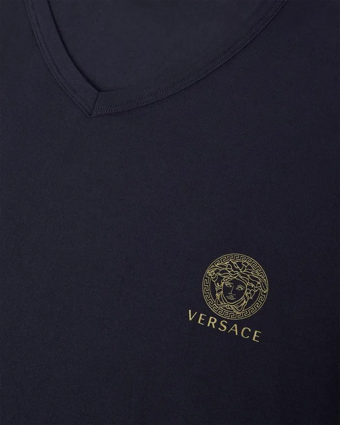 Versace Loungewear and Pajamas Medusa Undershirt Blue 8211 Men Versace Loungewear and Pajamas Medusa Undershirt Blue 8211 Men