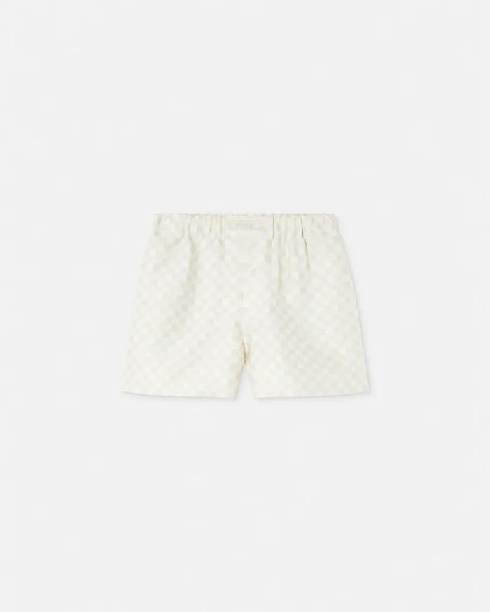 Versace Pants and Shorts Contrasto Duchesse Shorts Beige 8211 Men