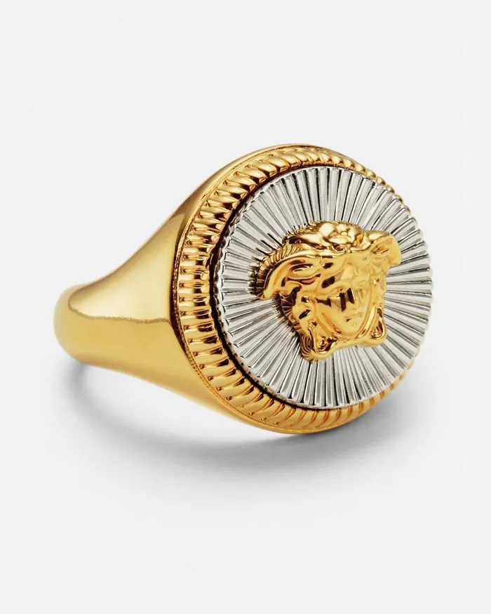Versace Rings Medusa Biggie Ring Silvergold 8211 Women Versace Rings Medusa Biggie Ring Silvergold 8211 Women