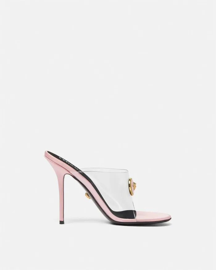 Versace Sandals Alia Transparent Mules 110 Mm Light Pink 8211 Women