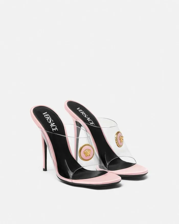 Versace Sandals Alia Transparent Mules 110 Mm Light Pink 8211 Women Versace Sandals Alia Transparent Mules 110 Mm Light Pink 8211 Women