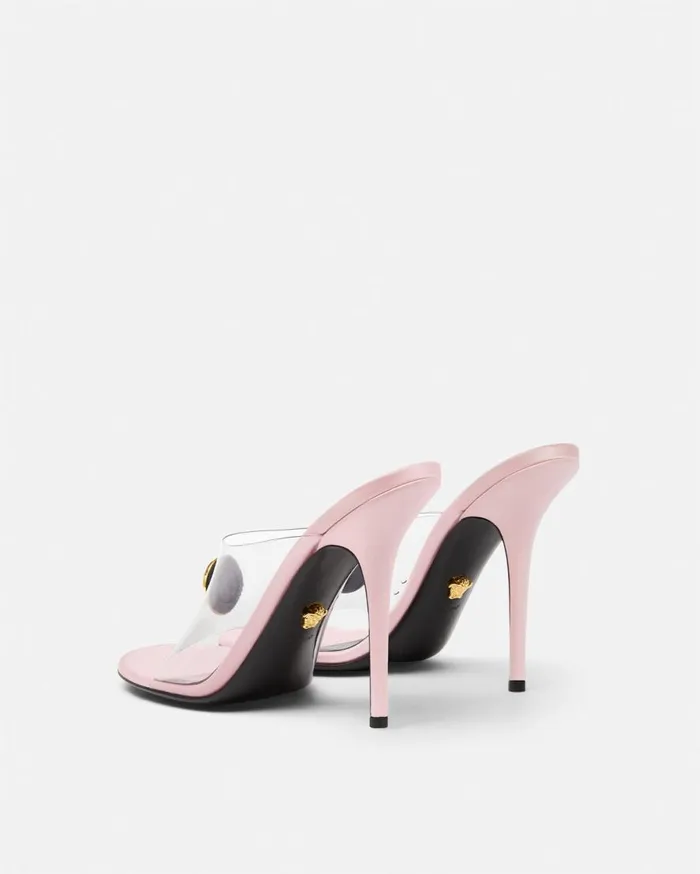 Versace Sandals Alia Transparent Mules 110 Mm Light Pink 8211 Women Versace Sandals Alia Transparent Mules 110 Mm Light Pink 8211 Women