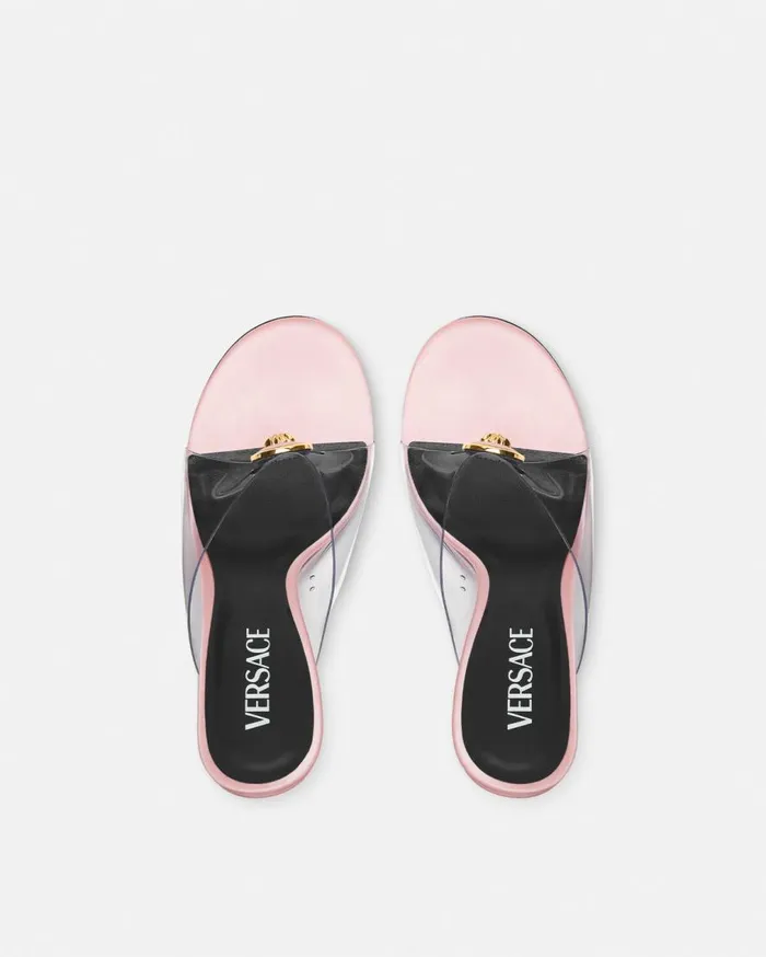 Versace Sandals Alia Transparent Mules 110 Mm Light Pink 8211 Women Versace Sandals Alia Transparent Mules 110 Mm Light Pink 8211 Women