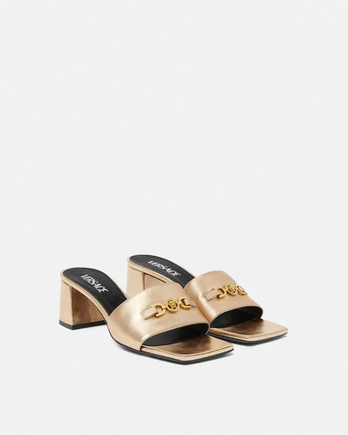 Versace Sandals Medusa 03995 Metallic Mules 55 Mm Gold 8211 Women Versace Sandals Medusa 03995 Metallic Mules 55 Mm Gold 8211 Women