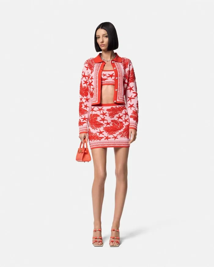 Versace Shirts and Tops Barocco Sea Knit Crop Top Light Pink 8211 Women Versace Shirts and Tops Barocco Sea Knit Crop Top Light Pink 8211 Women
