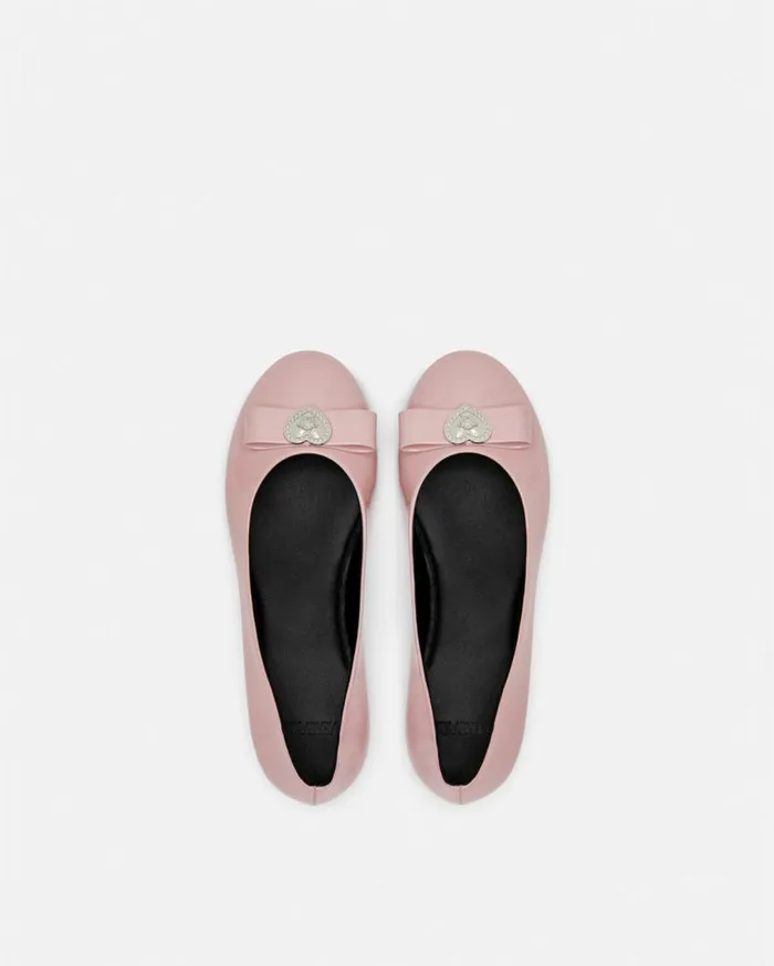 Versace Shoes Ribbon Heart Medusa Kids Ballerinas Light Pink 8211 Children Versace Shoes Ribbon Heart Medusa Kids Ballerinas Light Pink 8211 Children