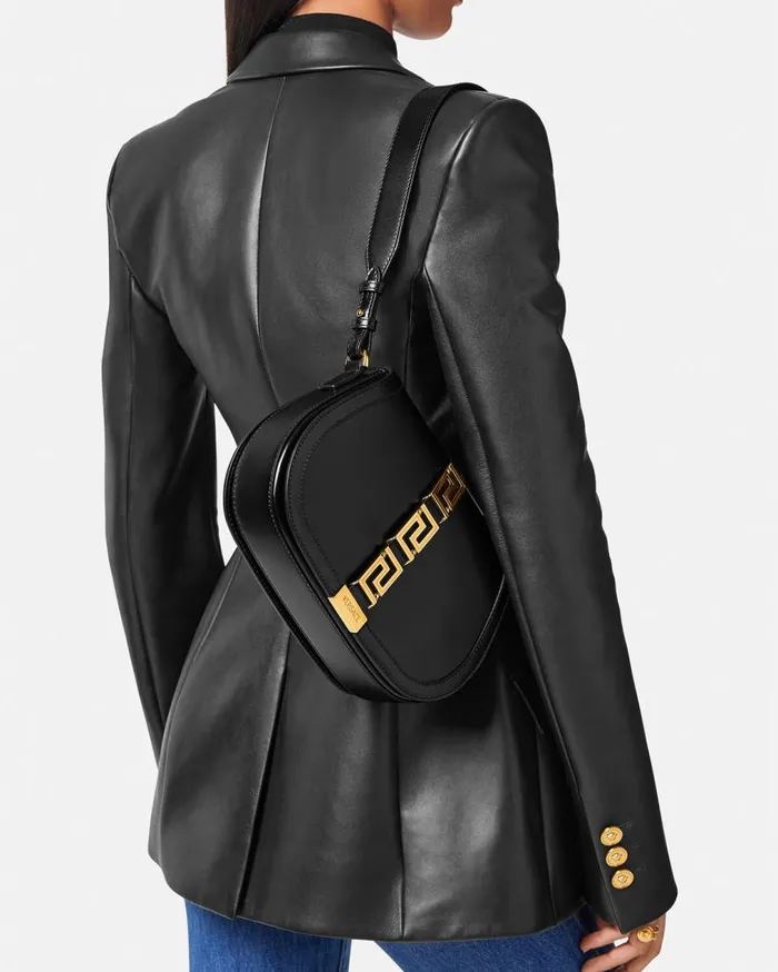 Versace Shoulder and Crossbody Greca Goddess Large Shoulder Bag Blackgold 8211 Women Versace Shoulder and Crossbody Greca Goddess Large Shoulder Bag Blackgold 8211 Women