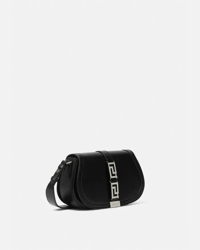 Versace Shoulder and Crossbody Greca Goddess Shoulder Bag Blacksilver 8211 Women Versace Shoulder and Crossbody Greca Goddess Shoulder Bag Blacksilver 8211 Women