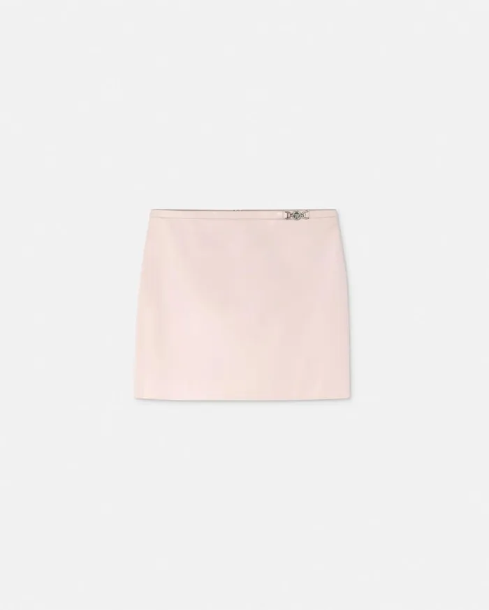 Versace Skirts Leather Mini Skirt Light Pink 8211 Women