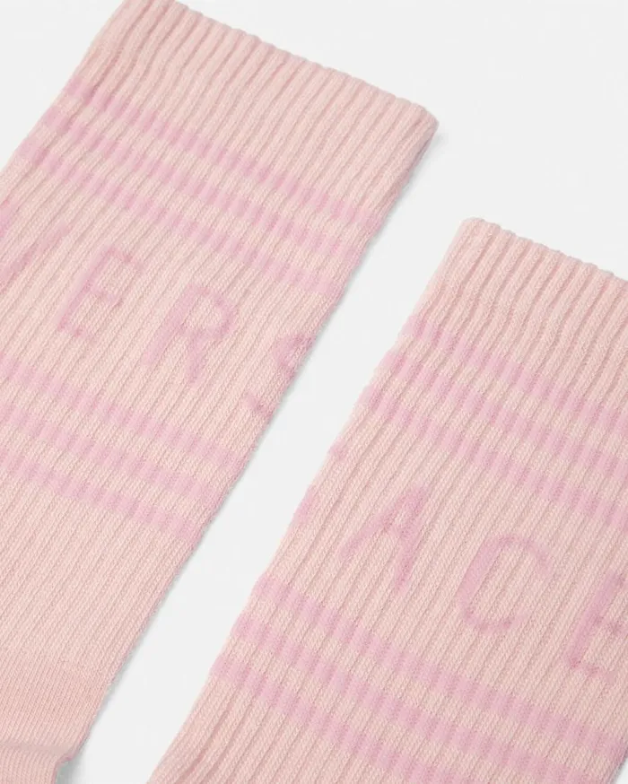 Versace Socks 90s Vintage Logo Socks Pink 8211 Women
