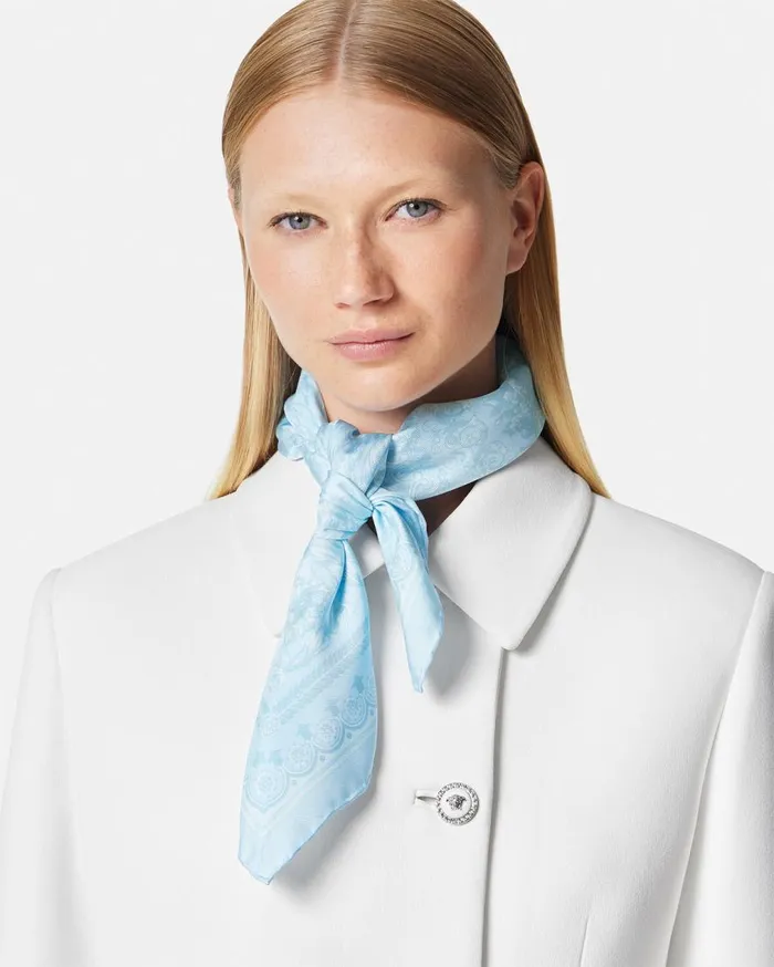 Versace Soft Accessories Barocco Silk Foulard 27034 Blueprint 8211 Women