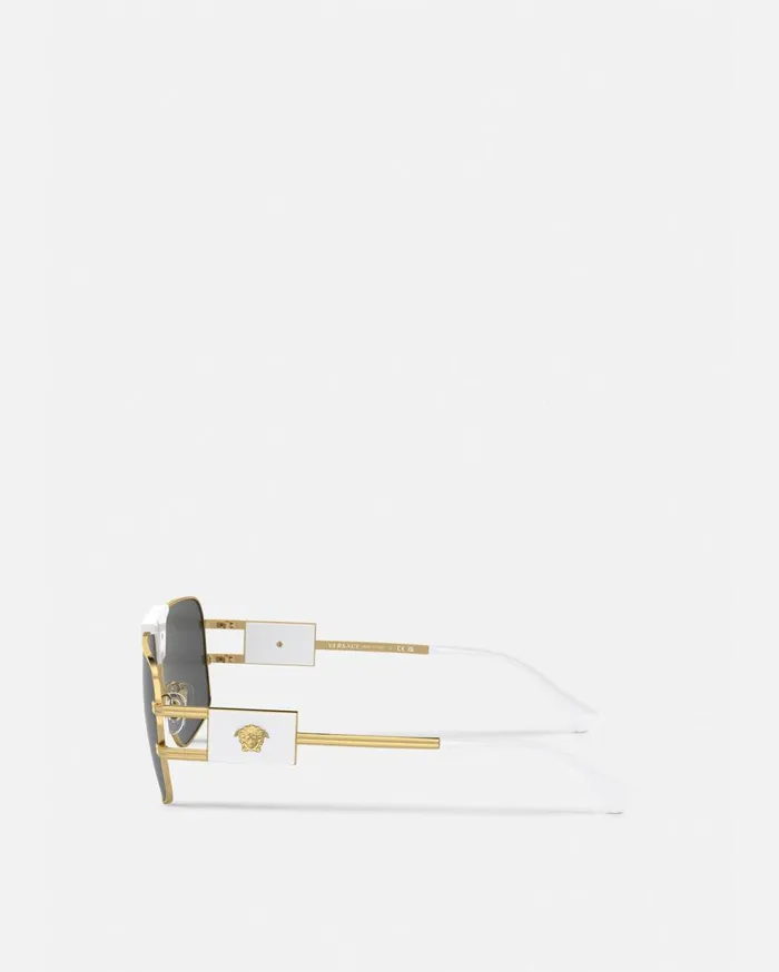 Versace Sunglasses Aviator Sunglasses White 8211 Men Versace Sunglasses Aviator Sunglasses White 8211 Men