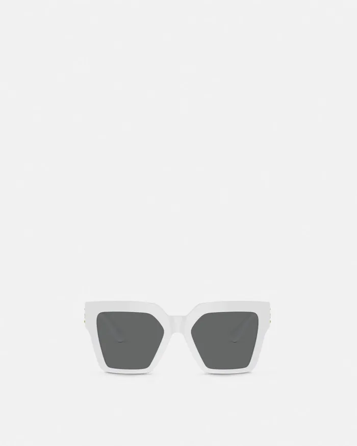 Versace Sunglasses Medusa Deco Butterfly Sunglasses White 8211 Women Versace Sunglasses Medusa Deco Butterfly Sunglasses White 8211 Women