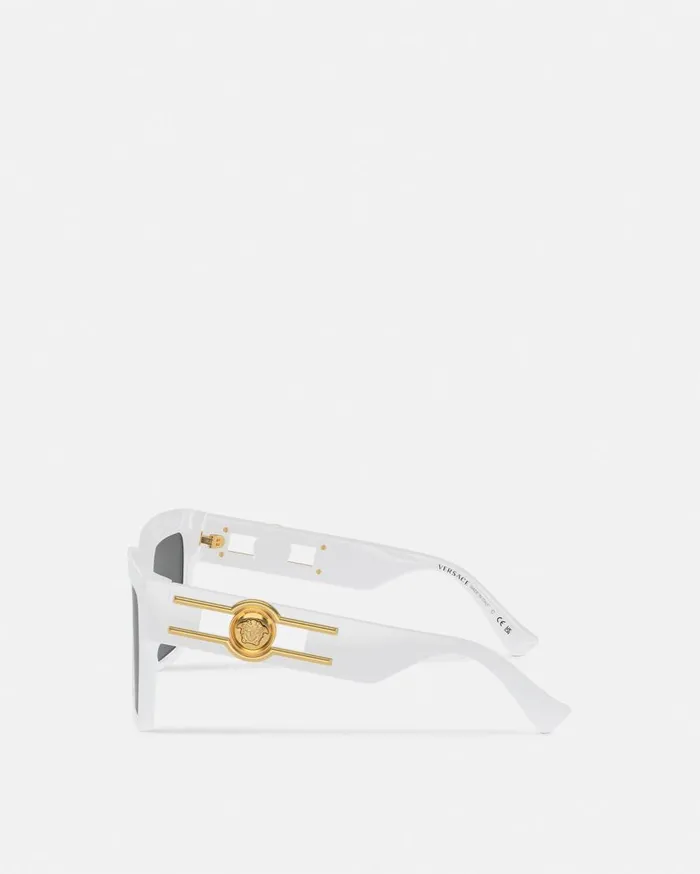 Versace Sunglasses Medusa Deco Butterfly Sunglasses White 8211 Women Versace Sunglasses Medusa Deco Butterfly Sunglasses White 8211 Women