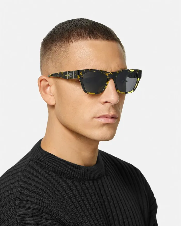 Versace Sunglasses Medusa Legend Squared Sunglasses Havana 8211 Men Versace Sunglasses Medusa Legend Squared Sunglasses Havana 8211 Men