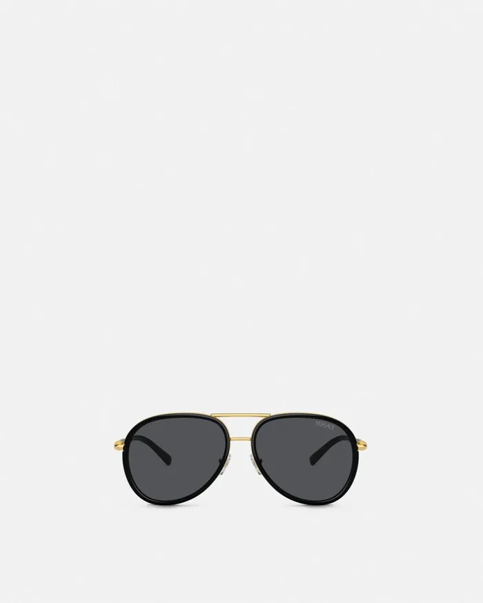 Versace Sunglasses Medusa Roller Pilot Sunglasses Gold 8211 WomenMen Versace Sunglasses Medusa Roller Pilot Sunglasses Gold 8211 WomenMen