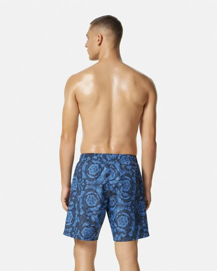 Versace Swimwear Barocco Boardshorts Blueprint 8211 Men Versace Swimwear Barocco Boardshorts Blueprint 8211 Men