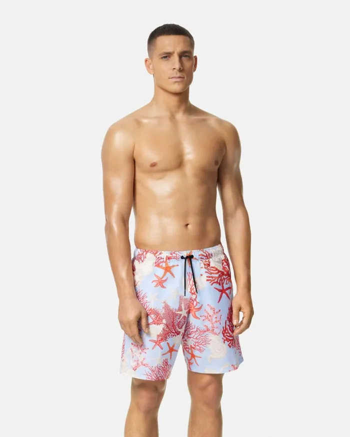 Versace Swimwear Barocco Sea Boardshorts Blueprint 8211 Men Versace Swimwear Barocco Sea Boardshorts Blueprint 8211 Men