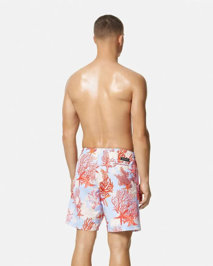 Versace Swimwear Barocco Sea Boardshorts Blueprint 8211 Men Versace Swimwear Barocco Sea Boardshorts Blueprint 8211 Men
