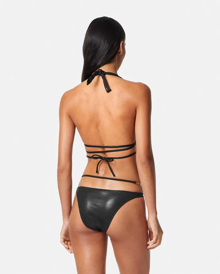 Versace Swimwear Greca Triangle Bikini Top Black 8211 Women Versace Swimwear Greca Triangle Bikini Top Black 8211 Women