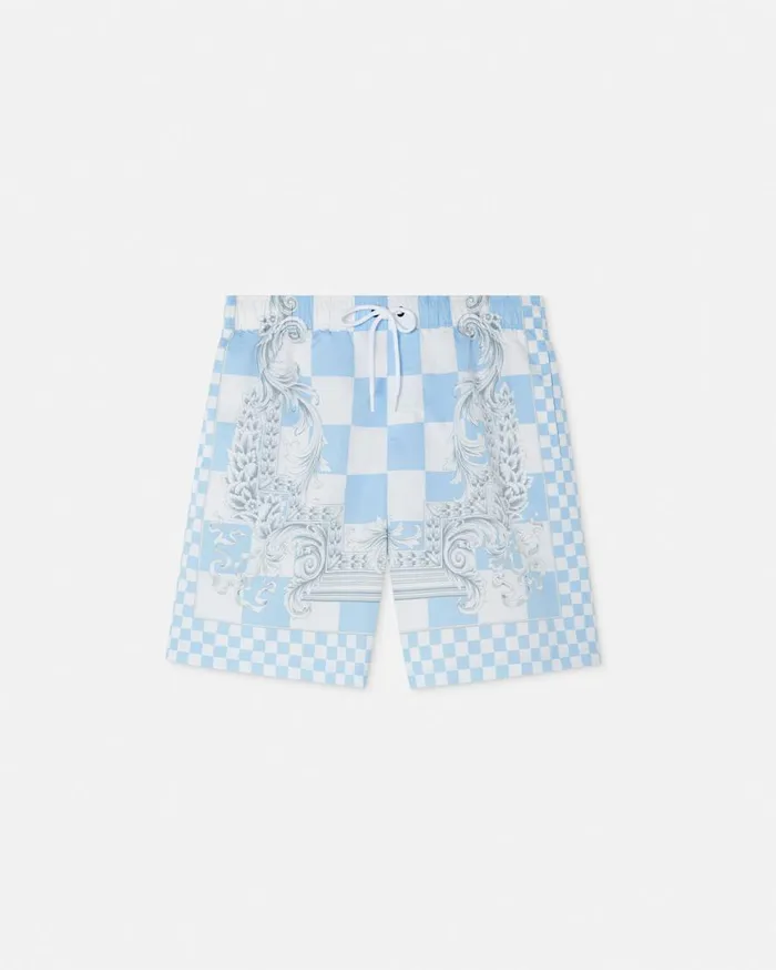 Versace Swimwear Medusa Contrasto Boardshorts Blueprint 8211 Men