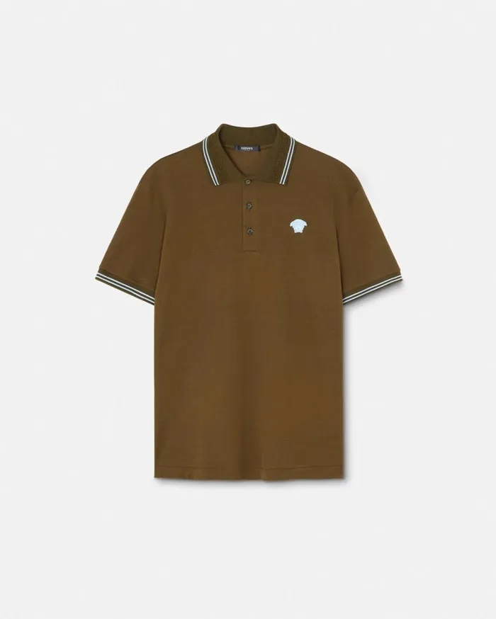 Versace TShirts and Polos Medusa Polo Shirt Green 8211 Men