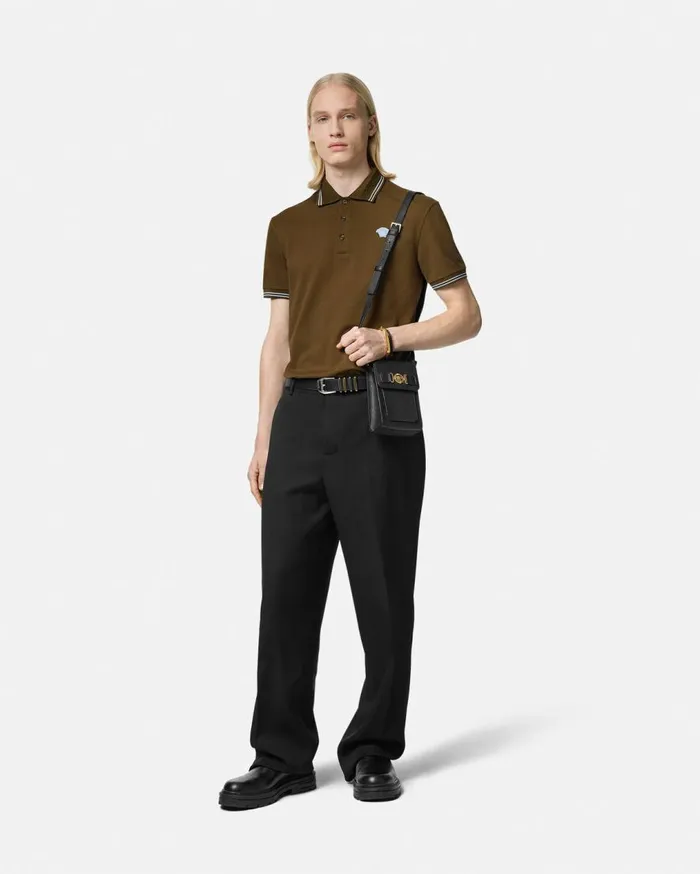 Versace TShirts and Polos Medusa Polo Shirt Green 8211 Men