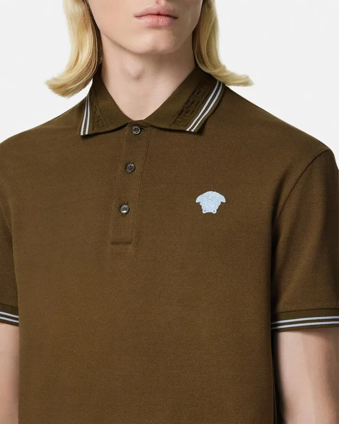 Versace TShirts and Polos Medusa Polo Shirt Green 8211 Men