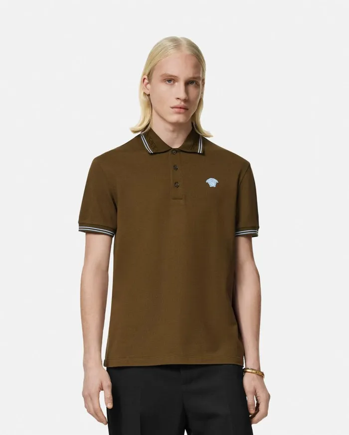 Versace TShirts and Polos Medusa Polo Shirt Green 8211 Men
