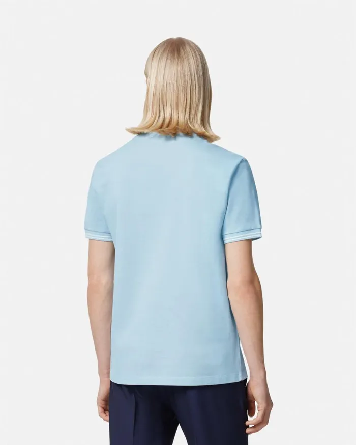 Versace TShirts and Polos Medusa Polo Shirt Light Blue 8211 Men Versace TShirts and Polos Medusa Polo Shirt Light Blue 8211 Men