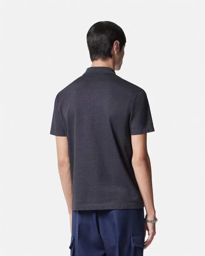 Versace TShirts and Polos Nautical Medusa Polo Shirt Gray 8211 Men Versace TShirts and Polos Nautical Medusa Polo Shirt Gray 8211 Men