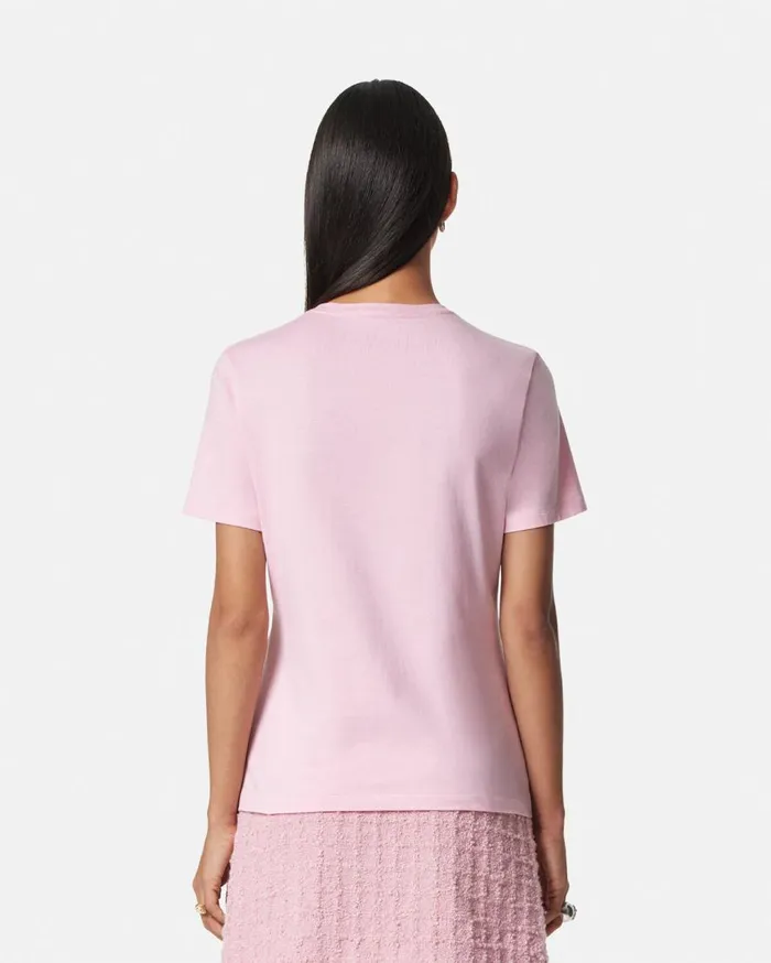 Versace TShirts and Sweatshirts 1978 ReEdition Logo TShirt Light Pink 8211 Women Versace TShirts and Sweatshirts 1978 ReEdition Logo TShirt Light Pink 8211 Women