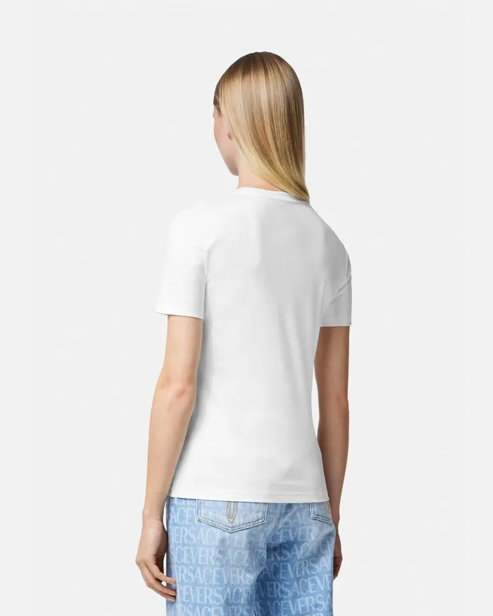 Versace TShirts and Sweatshirts Crystal La Medusa TShirt Whiteprint 8211 Women Versace TShirts and Sweatshirts Crystal La Medusa TShirt Whiteprint 8211 Women