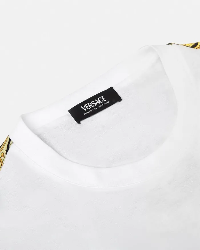 Versace TShirts and Sweatshirts Pride Barocco Logo TShirt Whiteprint 8211 WomenMen Versace TShirts and Sweatshirts Pride Barocco Logo TShirt Whiteprint 8211 WomenMen