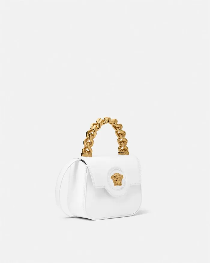 Versace Top Handle La Medusa Mini Bag White 8211 Women Versace Top Handle La Medusa Mini Bag White 8211 Women