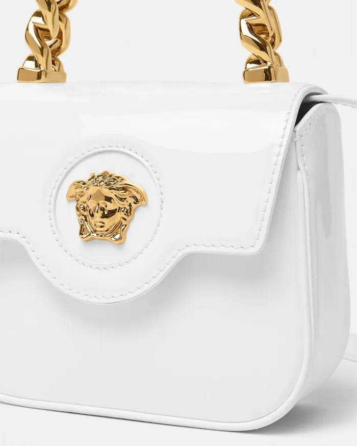 Versace Top Handle La Medusa Mini Bag White 8211 Women Versace Top Handle La Medusa Mini Bag White 8211 Women