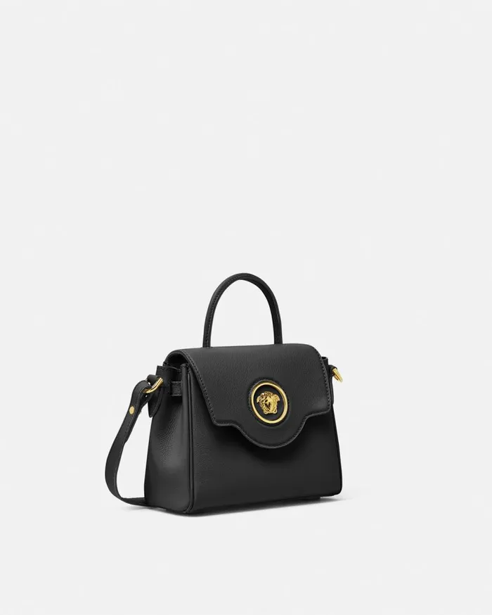 Versace Top Handle La Medusa Small Handbag Blackgold 8211 Women Versace Top Handle La Medusa Small Handbag Blackgold 8211 Women