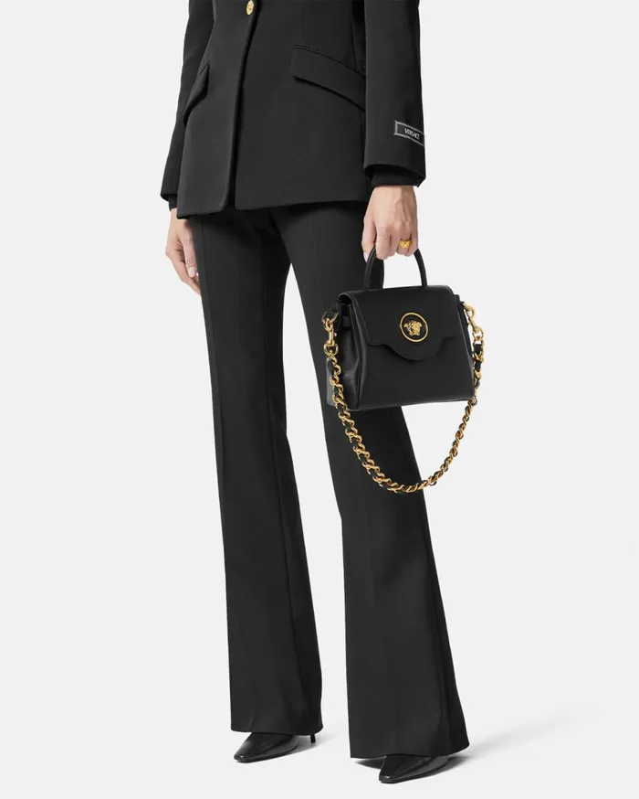 Versace Top Handle La Medusa Small Handbag Blackgold 8211 Women Versace Top Handle La Medusa Small Handbag Blackgold 8211 Women