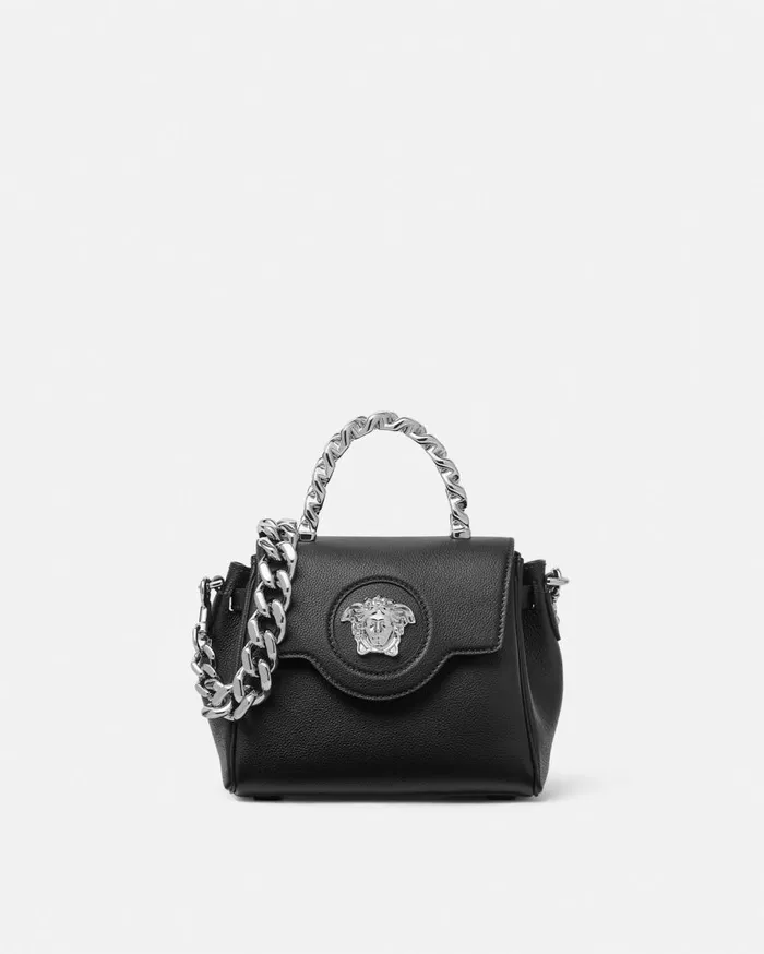 Versace Top Handle La Medusa Small Handbag Blacksilver 8211 Women