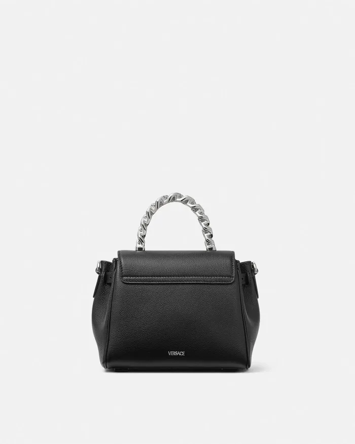 Versace Top Handle La Medusa Small Handbag Blacksilver 8211 Women Versace Top Handle La Medusa Small Handbag Blacksilver 8211 Women