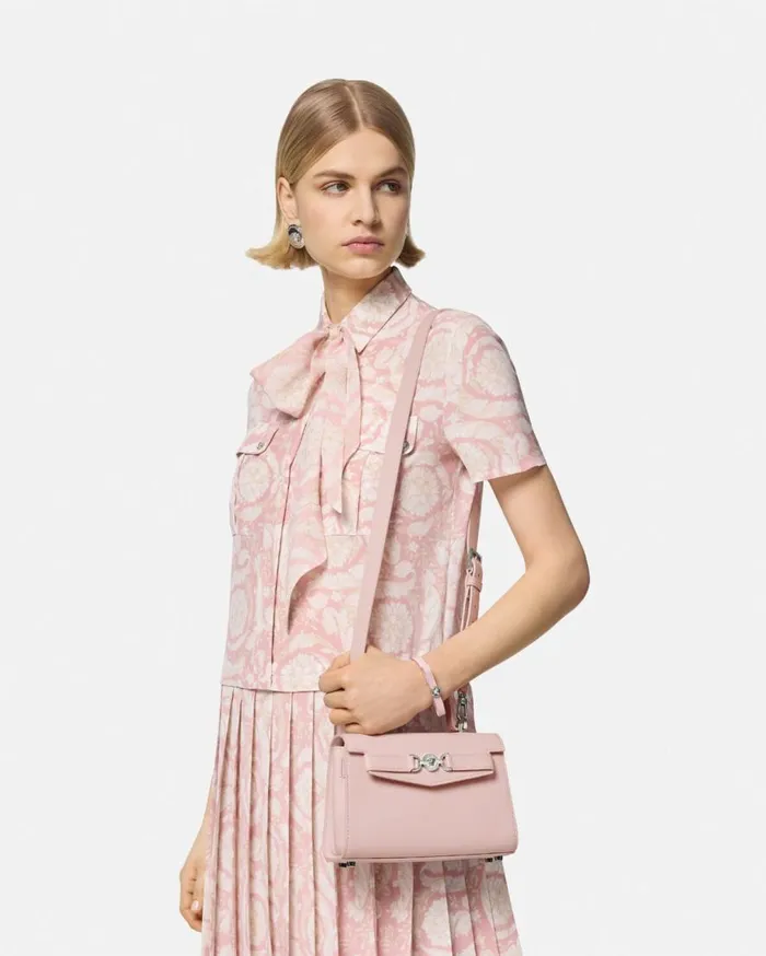 Versace Top Handle Medusa 03995 Small Handbag Light Pink 8211 Women Versace Top Handle Medusa 03995 Small Handbag Light Pink 8211 Women