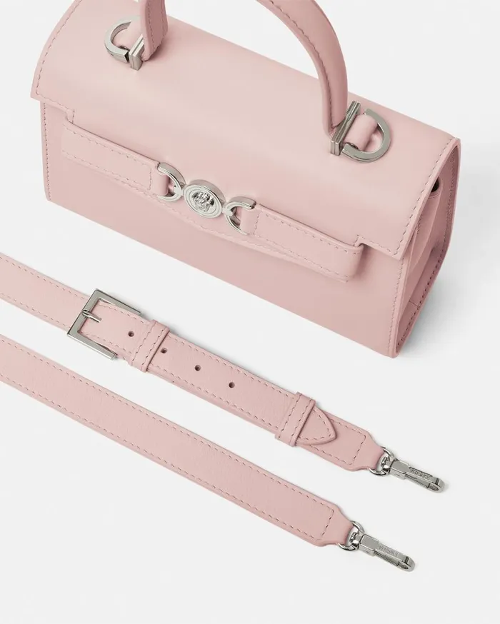 Versace Top Handle Medusa 03995 Small Handbag Light Pink 8211 Women Versace Top Handle Medusa 03995 Small Handbag Light Pink 8211 Women