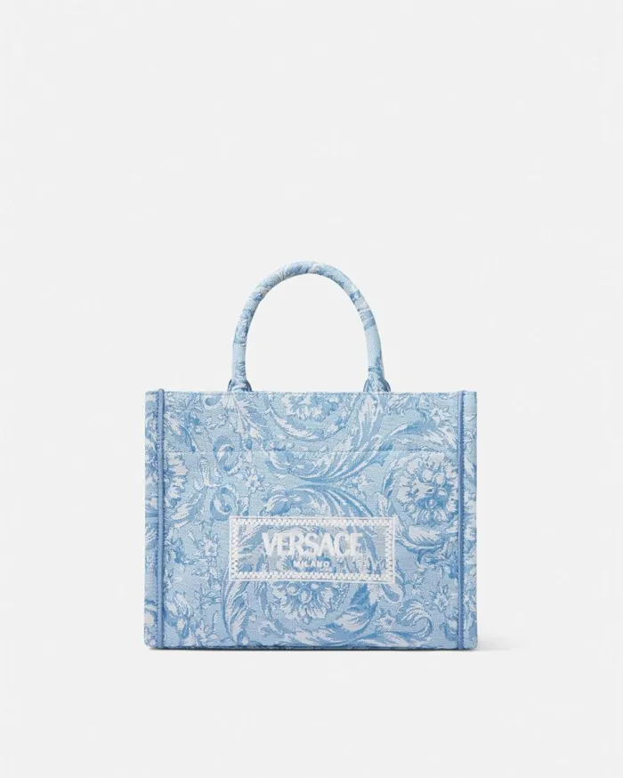 Versace Totes Barocco Athena Small Tote Bag Light Blue 8211 Women