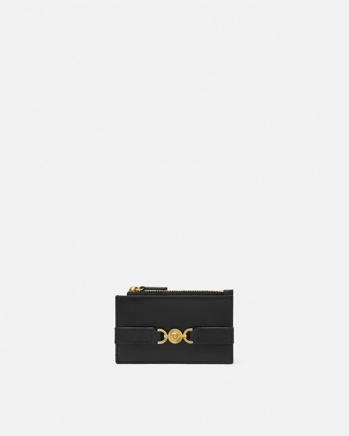 Versace Wallets Medusa 03995 Card Holder Blackgold 8211 Women