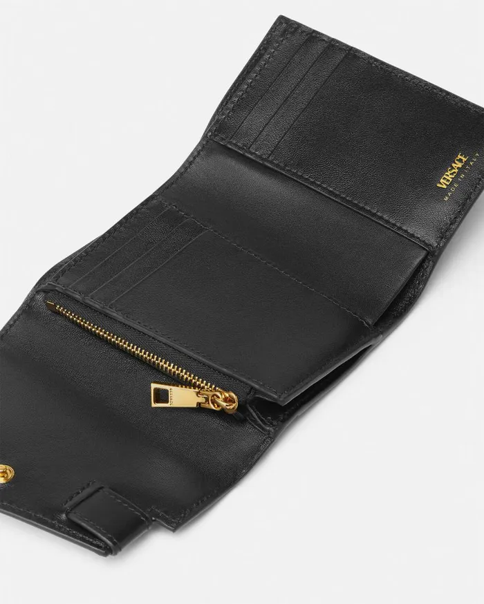 Versace Wallets Medusa 03995 Trifold Wallet Blackgold 8211 Women Versace Wallets Medusa 03995 Trifold Wallet Blackgold 8211 Women