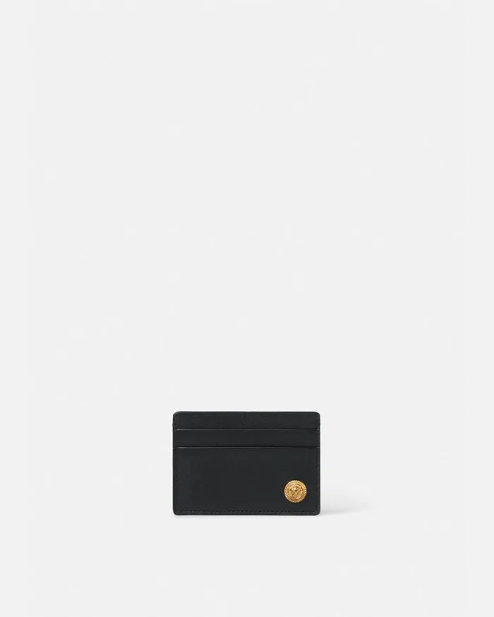 Versace Wallets Medusa Card Holder Blackgold 8211 Men