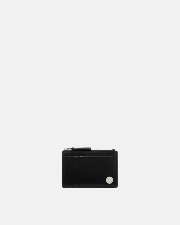 Versace Wallets Medusa Card Holder Blacksilver 8211 Men