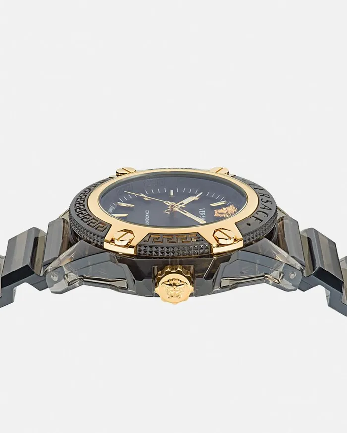 Versace Watches Icon Active Indiglo Watch Gray 8211 WomenMen Versace Watches Icon Active Indiglo Watch Gray 8211 WomenMen
