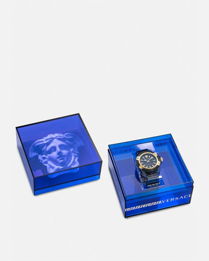 Versace Watches Icon Active Indiglo Watch Gray 8211 WomenMen Versace Watches Icon Active Indiglo Watch Gray 8211 WomenMen